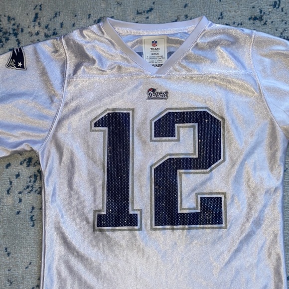 NFL team apparel girls size large - patriots Brady 12 - Picture 3 of 7